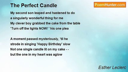 Esther Leclerc - The Perfect Candle