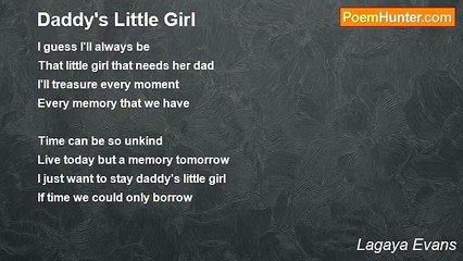 Lagaya Evans - Daddy's Little Girl
