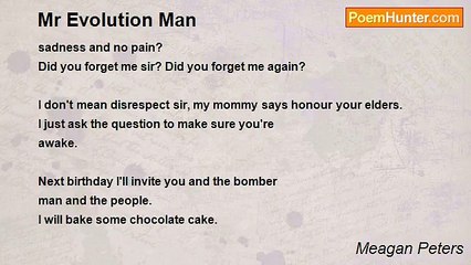 Meagan Peters - Mr Evolution Man