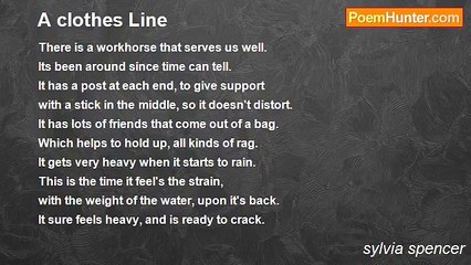 sylvia spencer - A clothes Line