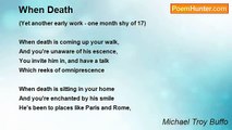 Michael Troy Buffo - When Death