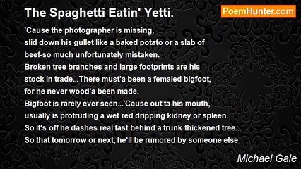 Michael Gale - The Spaghetti Eatin' Yetti.