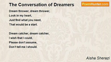 Aisha Sherazi - The Conversation of Dreamers