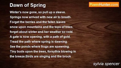 sylvia spencer - Dawn of Spring