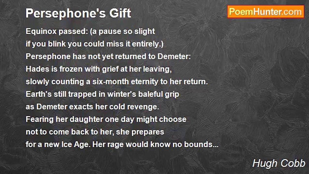 Hugh Cobb - Persephone's Gift