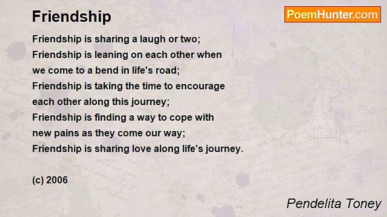 Pendelita Toney - Friendship
