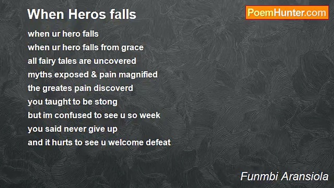 Funmbi Aransiola - When Heros falls