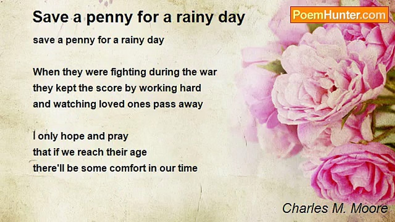 Charles M. Moore - Save a penny for a rainy day