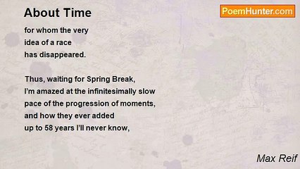 Max Reif - About Time