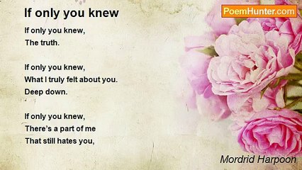 Mordrid Harpoon - If only you knew