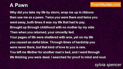 sylvia spencer - A Pawn
