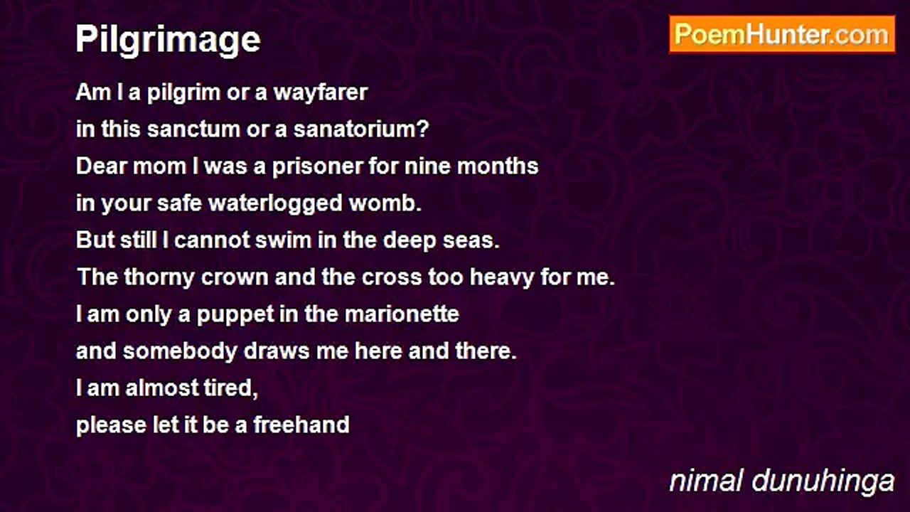 nimal dunuhinga - Pilgrimage