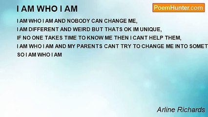 Arline Richards - I AM WHO I AM