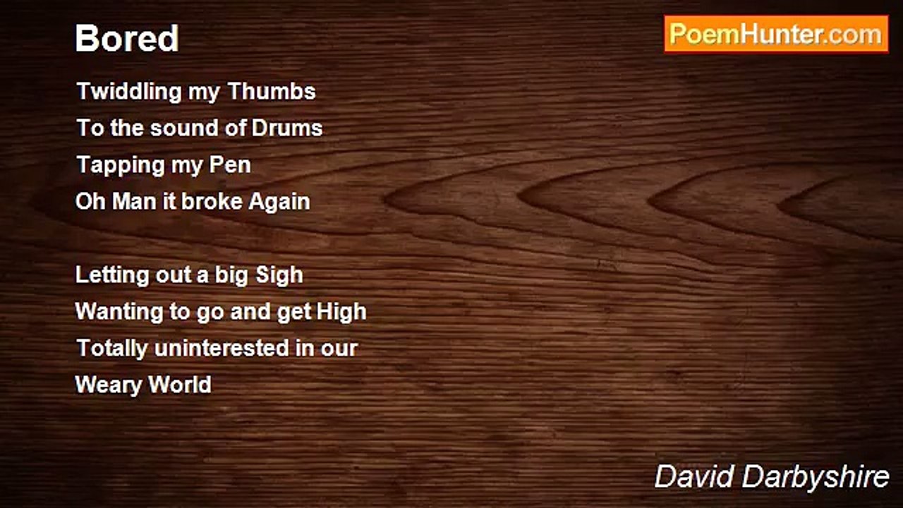 David Darbyshire - Bored