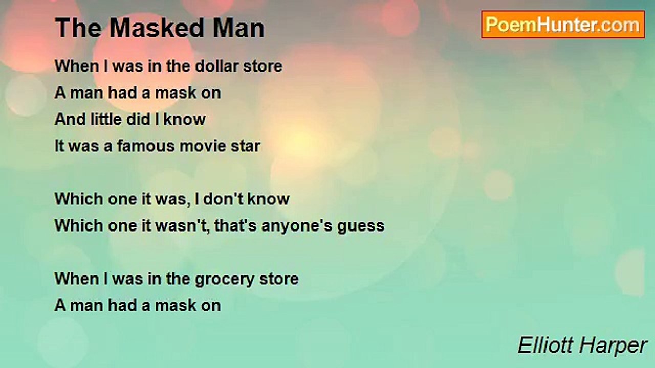 Elliott Harper - The Masked Man