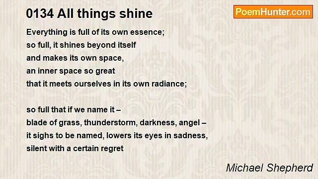 Michael Shepherd - 0134 All things shine