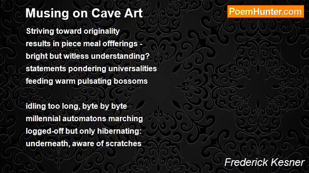 Frederick Kesner - Musing on Cave Art