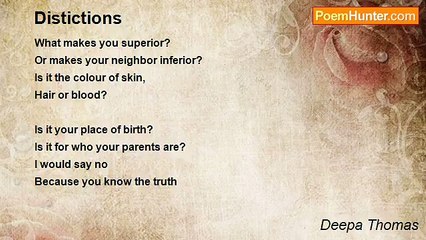 Deepa Thomas - Distictions