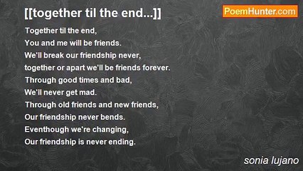 sonia lujano - [[together til the end...]]