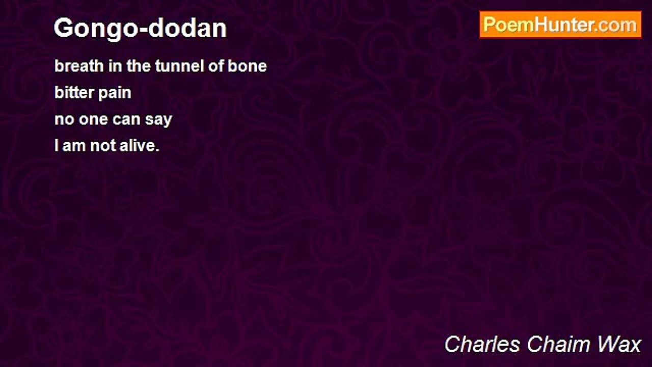 Charles Chaim Wax - Gongo-dodan