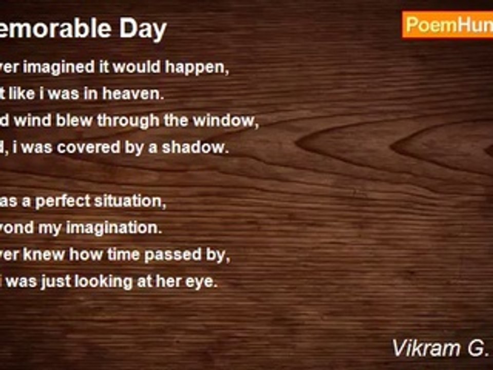 Vikram G. Aarella - Memorable Day