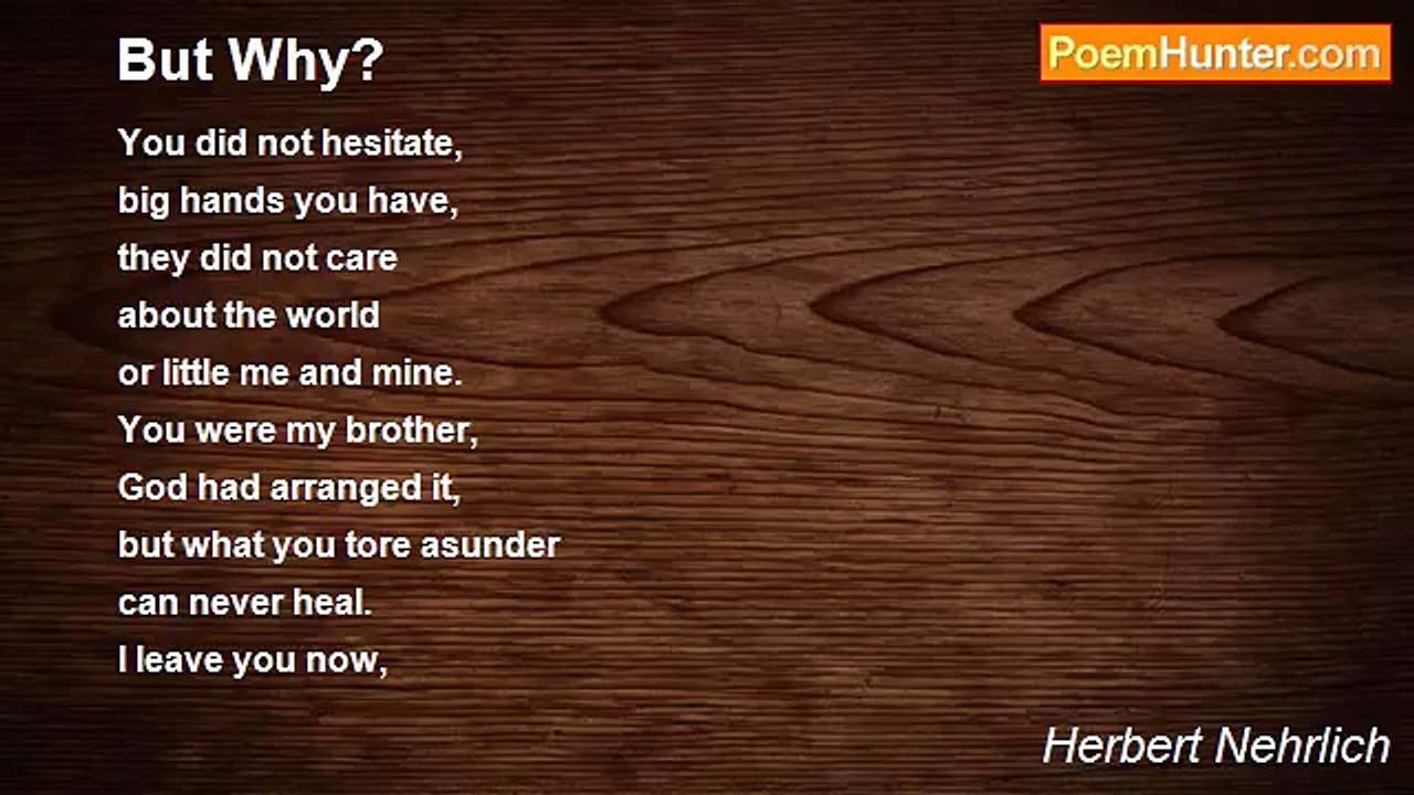 Herbert Nehrlich - But Why?