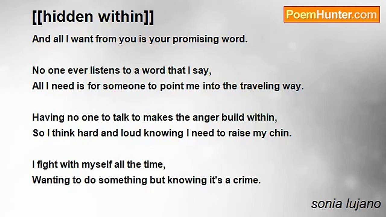 sonia lujano - [[hidden within]]