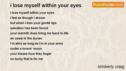kimberly craig - i lose myself within your eyes