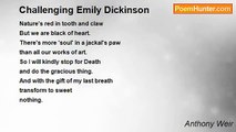 Anthony Weir - Challenging Emily Dickinson