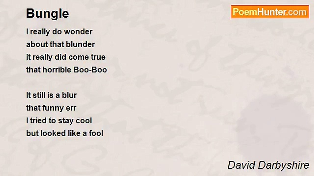 David Darbyshire - Bungle