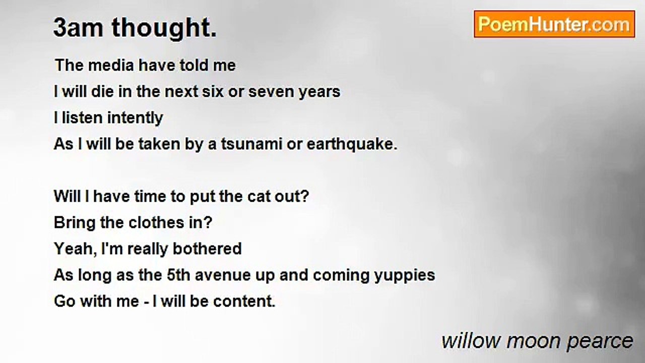 willow moon pearce - 3am thought.