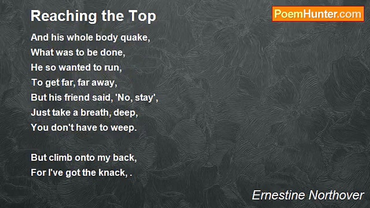 Ernestine Northover - Reaching the Top