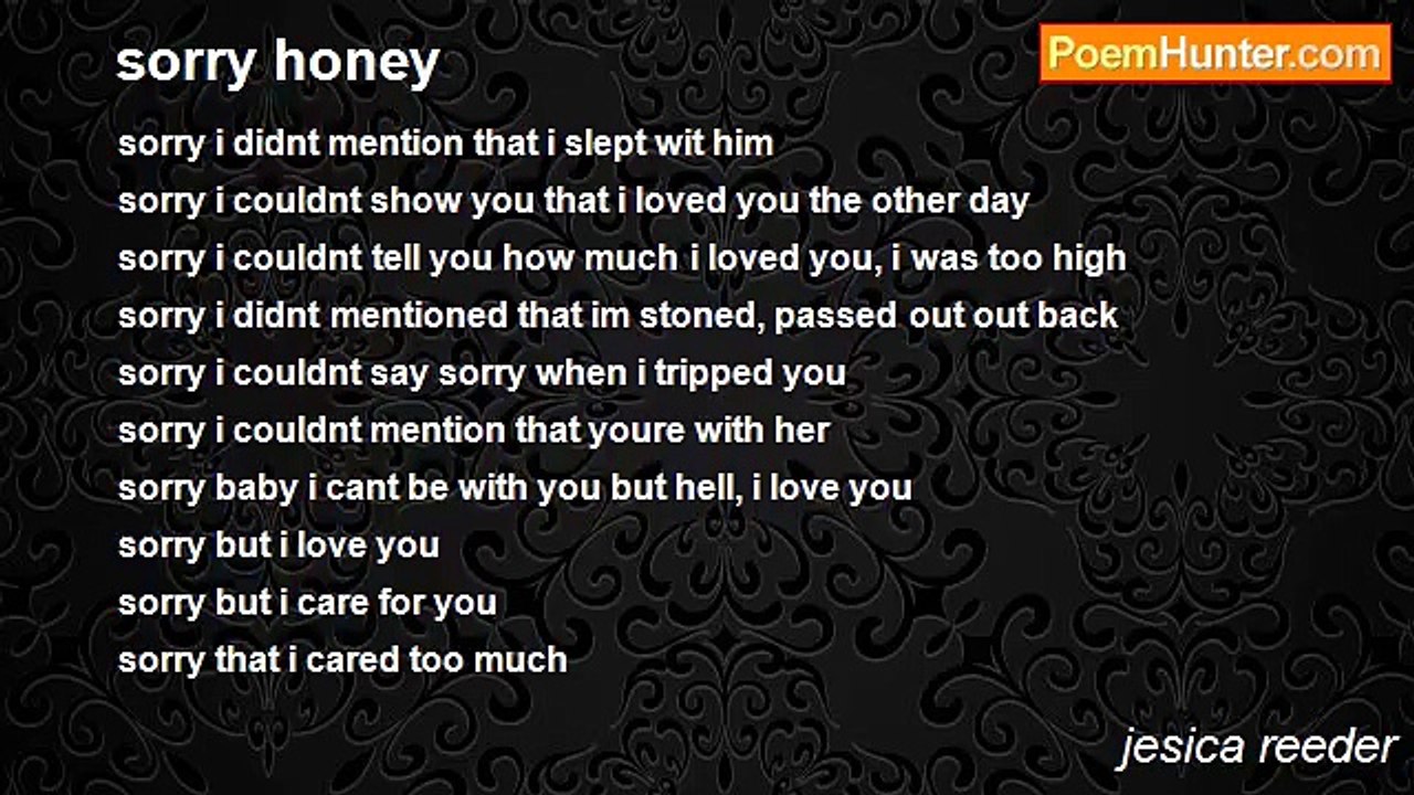jesica reeder - sorry honey