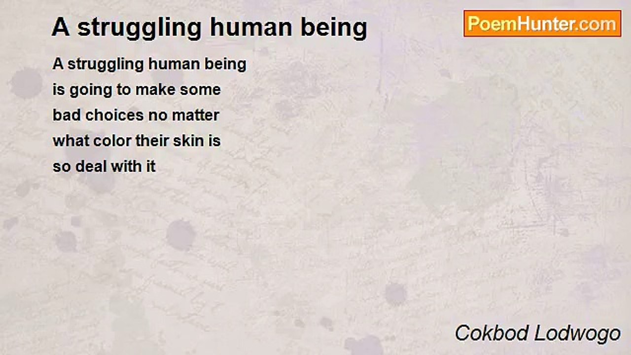 Theorem The Truth Serum - A struggling human being