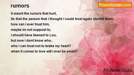 Michelle Guza - rumors