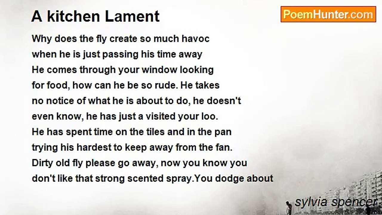 sylvia spencer - A kitchen Lament