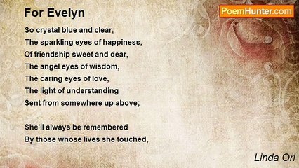 Linda Ori - For Evelyn