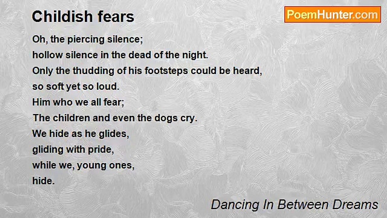 Dancing In Between Dreams - Childish fears