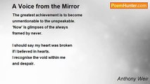 Anthony Weir - A Voice from the Mirror