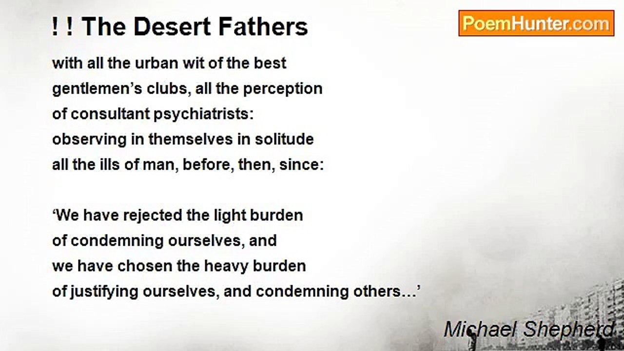 Michael Shepherd - ! ! The Desert Fathers