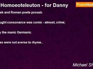 Michael Shepherd - ! ! Homoeoteleuton - for Danny