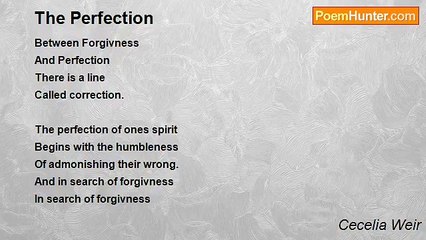 Cecelia Weir - The Perfection