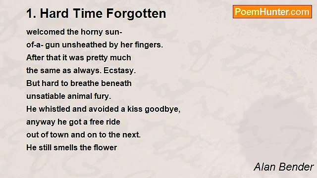 Alan Bender - 1. Hard Time Forgotten