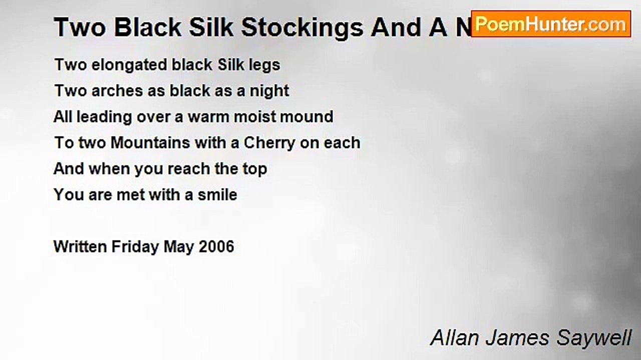 Allan James Saywell - Two Black Silk Stockings And A Nude