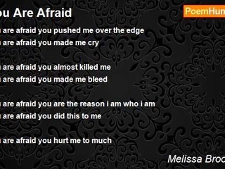 Melissa Broomhead - You Are Afraid