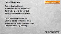 >Starr Williams< - One Window