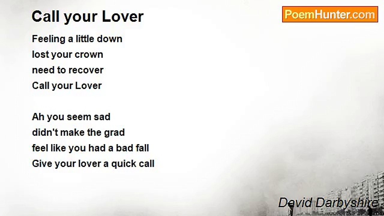 David Darbyshire - Call your Lover