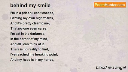 blood red angel - behind my smile
