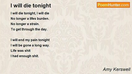 Amy Kerswell - I will die tonight