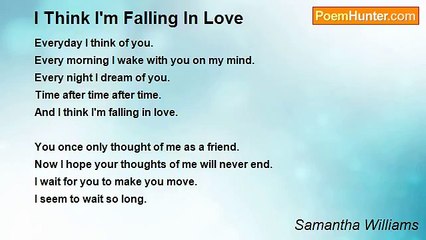 Samantha Williams - I Think I'm Falling In Love